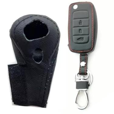 Imagem de Kit Capas Manopla Câmbio Automático + Chave Canivete 3 Botões (Porta malas) Compatível com Ecosport 2007 2008 2009 2010 2011 2012