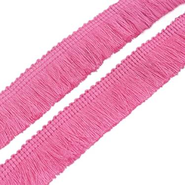 Imagem de Franja de poliéster de 25 metros, acabamento de franja de borla de 2,5 cm de largura, fita decorativa de renda boho acabamento de borda de tecido para meninas roupas cortina vestido saia bolsa costura