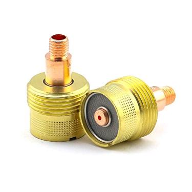 Imagem de WeldingCity Corpo de pinça de lente grande a gás 45V116S (1/16") para tocha de soldagem TIG série 9, 20 e 25 em Lincoln Miller ESAB Weldcraft CK Everlast