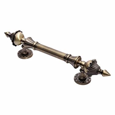 Imagem de Maçaneta da porta Liga de zinco antigo 280/350/450 / 550mm Comprimento Maçaneta da porta Puxar a porta de bronze Portão de entrada do hotel Maçaneta da porta do shopping center, bronze, 280mm