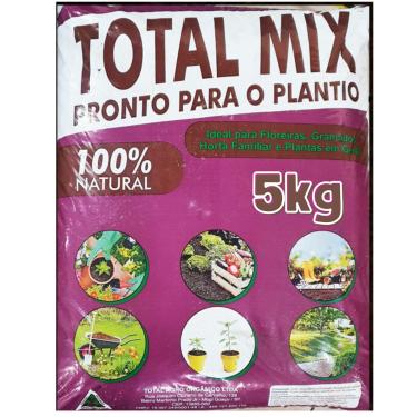 Imagem de Terra Adubada 5kg - Horta - Plantas - Jardim - Vasos - Suculenta Substrato Premium Total Mix