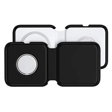 Imagem de volport Pacote com 2 capas protetoras para carregador Magsafe Duo, capas de silicone líquido macio compatíveis com carregamento duplo sem fio Mag-Safe dobrável, capa antiarranhões (não inclui