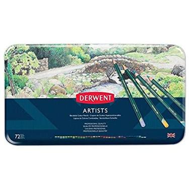 Imagem de Derwent, Lápis de Cor Permanente Artists 72 Cores Estojo Lata, 32097