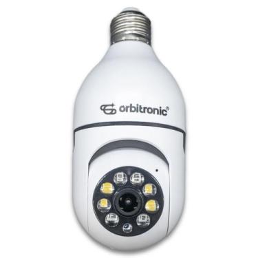 Imagem de Camera Segurança Panoramica Lampada Wifi Espia C/rastreio Orbitronic