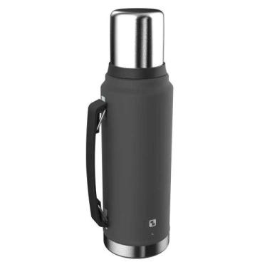 Imagem de Garrafa Térmica Soprano Everest 1 Litro Cinza