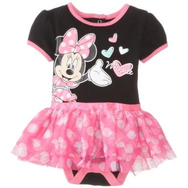 Imagem de Disney Macacão com saia Minnie Mouse para bebês recém-nascidas, multi, 3 a 6 meses, Multi, 3-6 Months
