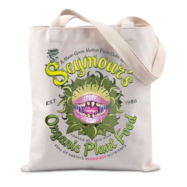 Imagem de Lywjyb Birdgot Sacola com tema de filme de terror presente para fãs de filmes de comédia presente de Hollywood para amantes de filmes, Bolsa Seymour