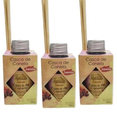 Imagem de 3 Aromatizador Ambiente Casca de Canela Difusor Aroma Vareta Perfume C