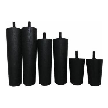 Imagem de Kit Pés Anti Refluxo  Casal Tamanho Queen 12 pés de madeira - SL