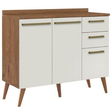 Imagem de alcão Favorita 1 Porta para Cozinha Zanzini Off White