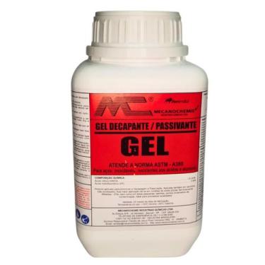 Imagem de Gel Decapante e Passivante Limpa Inox Alumínio Corrimão Ferrugem Cordã