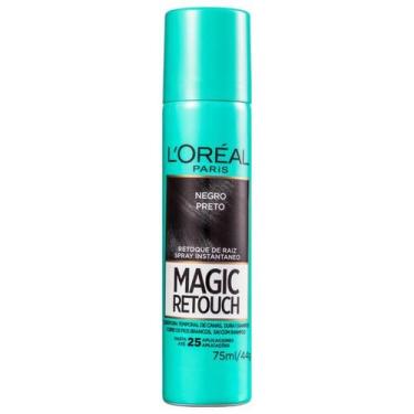Imagem de L'Oréal Paris Magic Retouch Preto - Corretivo de Raiz 75ml, Preto