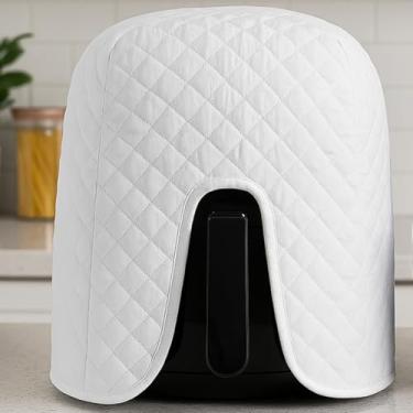 Imagem de Capa para Air Fryer Fritadeira Elétrica 3,5L a 4,0L e 12L Protetora Panela Matelado Jogo Cozinha (Branco, 12L)
