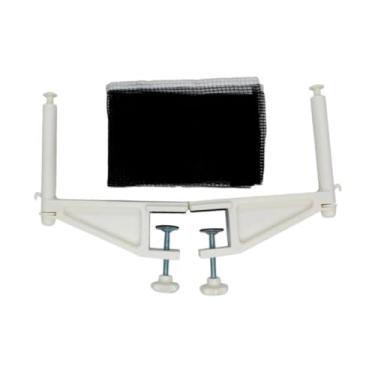 Imagem de Colaxi Conjunto de rede de tênis de mesa Suporte de malha para pingue-pongue Acessórios de fácil instalação Rede de grampo para pingue-pongue Prática para, Branco