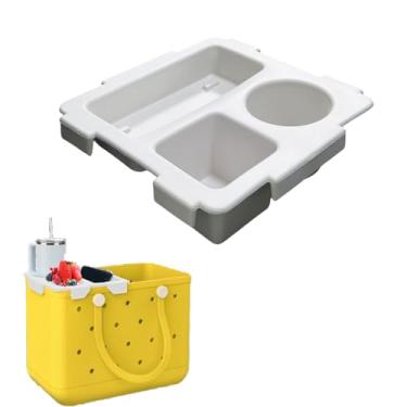 Imagem de Bandeja de armazenamento superior para celular Stanley compatível com bolsa Bogg XL, capa organizadora de copos, impermeável, caixa de armazenamento multifuncional de silicone para acampamento ao ar