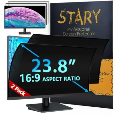 Imagem de 2Pack2023 UpgradeFiltro de tela de privacidade de computador 16:9 de 23,8 polegadas para monitor - Escudo de privacidade e protetor de luz azul antirreflexo