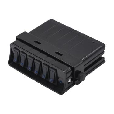 Imagem de Partman Caixa de interruptor basculante de 6 faixas, 40 amp, 12 V, liga/desliga, ajuste para painel de interruptores de carro automotivo Jeep Auto