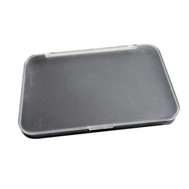 Imagem de harayaa Paleta de maquiagem, recipiente para sombra, viagem, leve e portátil para cosméticos em pó faça você mesmo com tampa transparente fosca