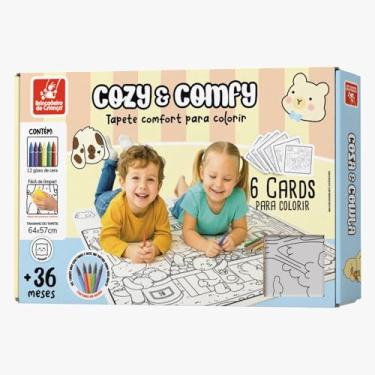 Imagem de Brincadeira de Criança Tapete Comfort Para Colorir Cozy & Comfy Infantil