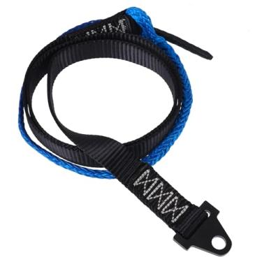 Imagem de Sibosen Correia de arado de 64 polegadas para ATV UTV, substituição de correia de elevação de guincho de limpa-neve, corda de guincho resistente para guinchos padrão ou largos, cabo de elevação de