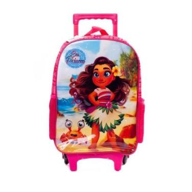 Imagem de Mochila Infantil Com Rodinhas Princesa Do Mar 17 Litros - First