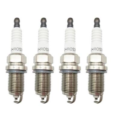 Imagem de Conjunto de 4 velas de ignição 9091901184 K20Ru11 para Toyota Yaris, Rav4, Camry, Makr2, Daihatsu e Perodua.