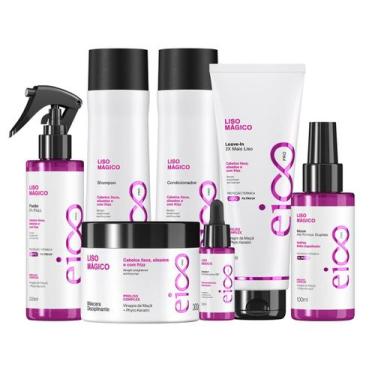 Imagem de Kit Eico Professional Liso Mágico Tratamento Creme Completo - Eico Cos