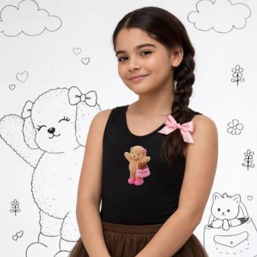 Imagem de Body Infantil Collant Tema Ursinho Bobbie Goods Cor:PretoTamanho:12, P