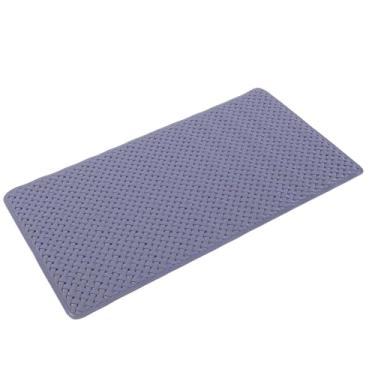 Imagem de Yinhing Tapete Antiderrapante para Banheiro Cinza Escuro Multifuncional Espessado Tecelagem Padrão Ventosa Forte Design Tapete de Chuveiro para Banheiro Material TPE 36 X 69 Cm