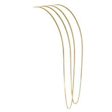 Imagem de Corrente Feminina Veneziana Ouro 18K 750 Maciça 50cm Joia Delicada Certificada