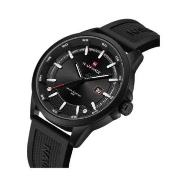 Imagem de Relógio Esportivo Masculino NAVIFORCE Luxuoso Militar De Silicone Borr