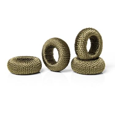 Imagem de Anel De Guardanapo Copa E Cia 4 Peças Rayon Fendi