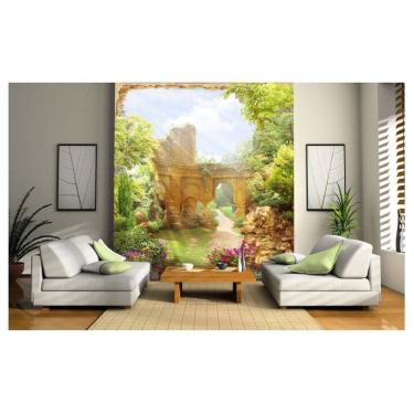 Imagem de Papel De Parede Paisagem Digital Jardim Flroes  Dav24