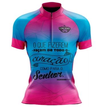 Imagem de camiseta ciclismo feminino mtb gospel o que fizerem faça-Feminino