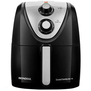 Imagem de Fritadeira Air Fryer Mondial Family 5l 1900w Afn-50 - 2037-03 Preto/inox 110V