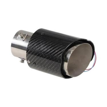 Imagem de Ponteira De Escape Universal Para Carro Com Luz LED Vermelha E Azul, S