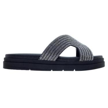 Imagem de Tamanco Flat Bebecê Ultraconforto T2210-126 Preto, 34, Preto