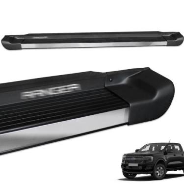 Imagem de Estribo Lateral Ranger CD 2013 a 2020 Preto Fosco Personalizado - Gtno