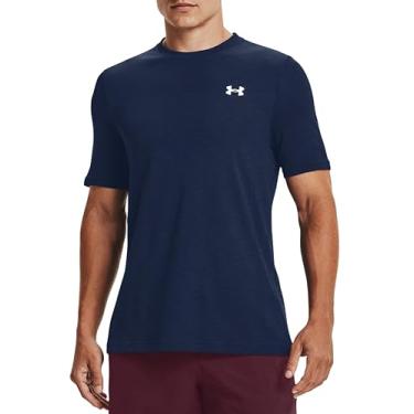 Imagem de Under Armour Camiseta masculina UA de manga curta sem costura 1359870, Azul - 408, XXG