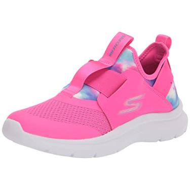 Imagem de Skechers Tênis unissex infantil Skech Fast, Rosa choque/Multi, 12 Little Kid