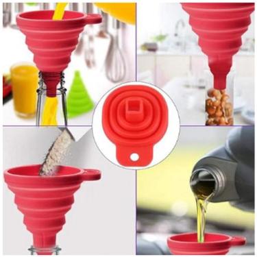 Imagem de Funil De Silicone - SU191305 - Uny Gift, Vermelho