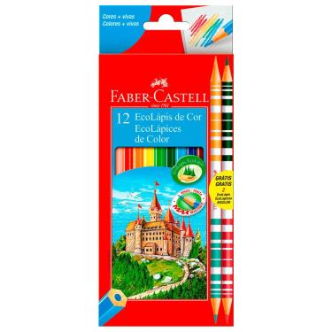 Imagem de Lápis de Cor com 10 Cores e 2 Bicolor Faber-Castell