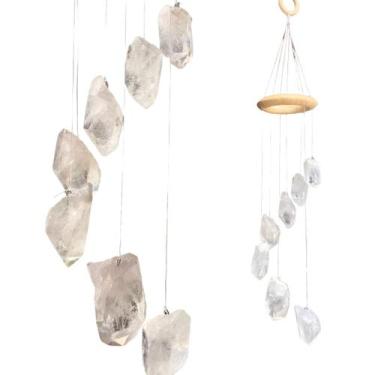 Imagem de Mensageiro Sino Dos Ventos Móbile Ponta Quartzo Cristal 02 - Equilíbri