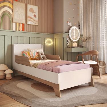 Imagem de Cama Infantil em MDF Lady Mobikasa e Colchao Gazin