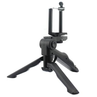 Imagem de Suporte para Celular de Mesa Selfie Manípulo Estabilizador Gravação ao Plegável - Tripé -Embalamento Pernas Beleza com Clip Smartphone Leve Portátil Câmeras Ação Digitais Panorâmicas Bastões Smartphon