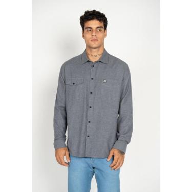 Imagem de Camisa Billabong M/L Surftrek Cinza P-Cinza-G-Masculino