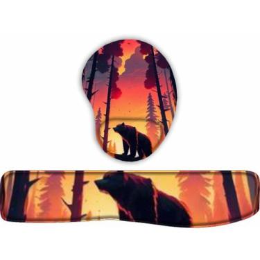 Imagem de KIT Mouse Pad + Apoio de teclado Natureza - JDM