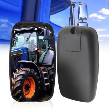 Imagem de Ourbest Espelhos Convexos Retangulares, 30,5 cm, Melhoram Visibilidade para Trailers, Tratores, Caminhões, Colheitadeiras Agrícolas, Espelhos de Veículos Pesados (30 x 20 cm, 2 Peças)
