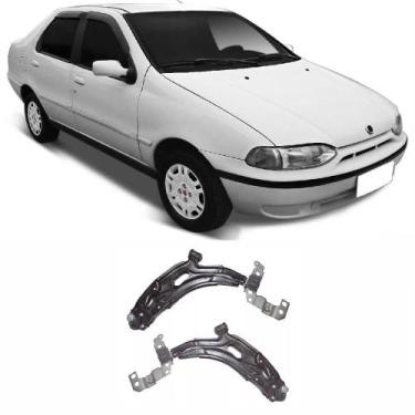Imagem de Bandeja Fiat Siena Dianteira C/ Barra (1996 Até 2000) Impacto - O Par 