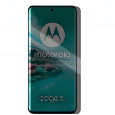 Imagem de Película Privacidade Anti Espionagem Para Moto Edge 40 Neo Tela de 6,55 Polegadas - (Bluepink)